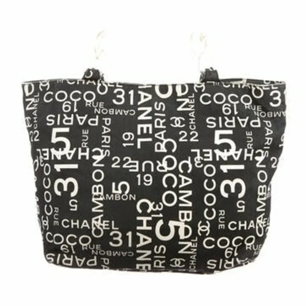 EUC Chanel Vintage Rue Cambon 31 Shoulder Bag Tote Satchel Black Ivory Travel - Picture 3 of 14